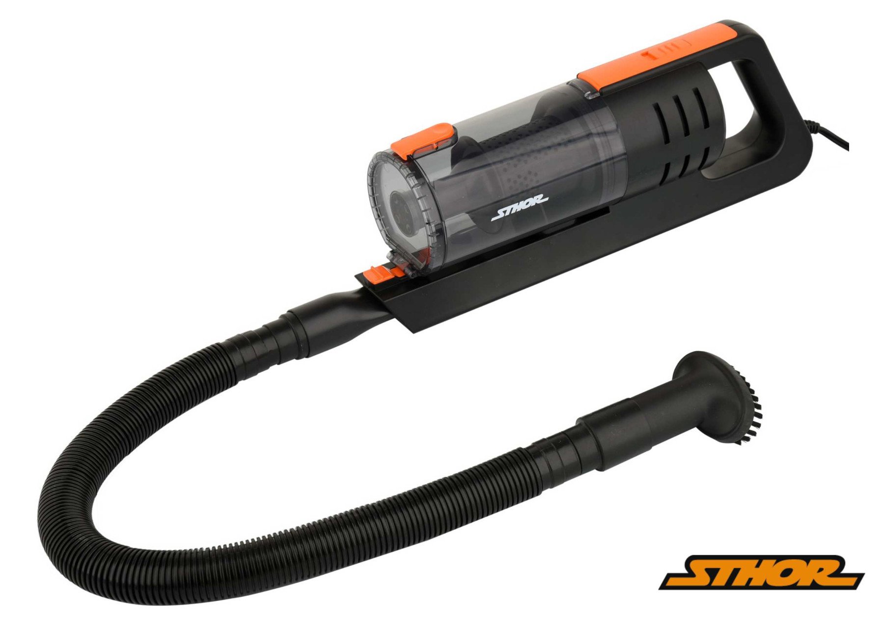 Порохотяг автомобільний STHOR : 12 В, 100 Вт, фільтр HEPA + насадки + сумка [9/72]