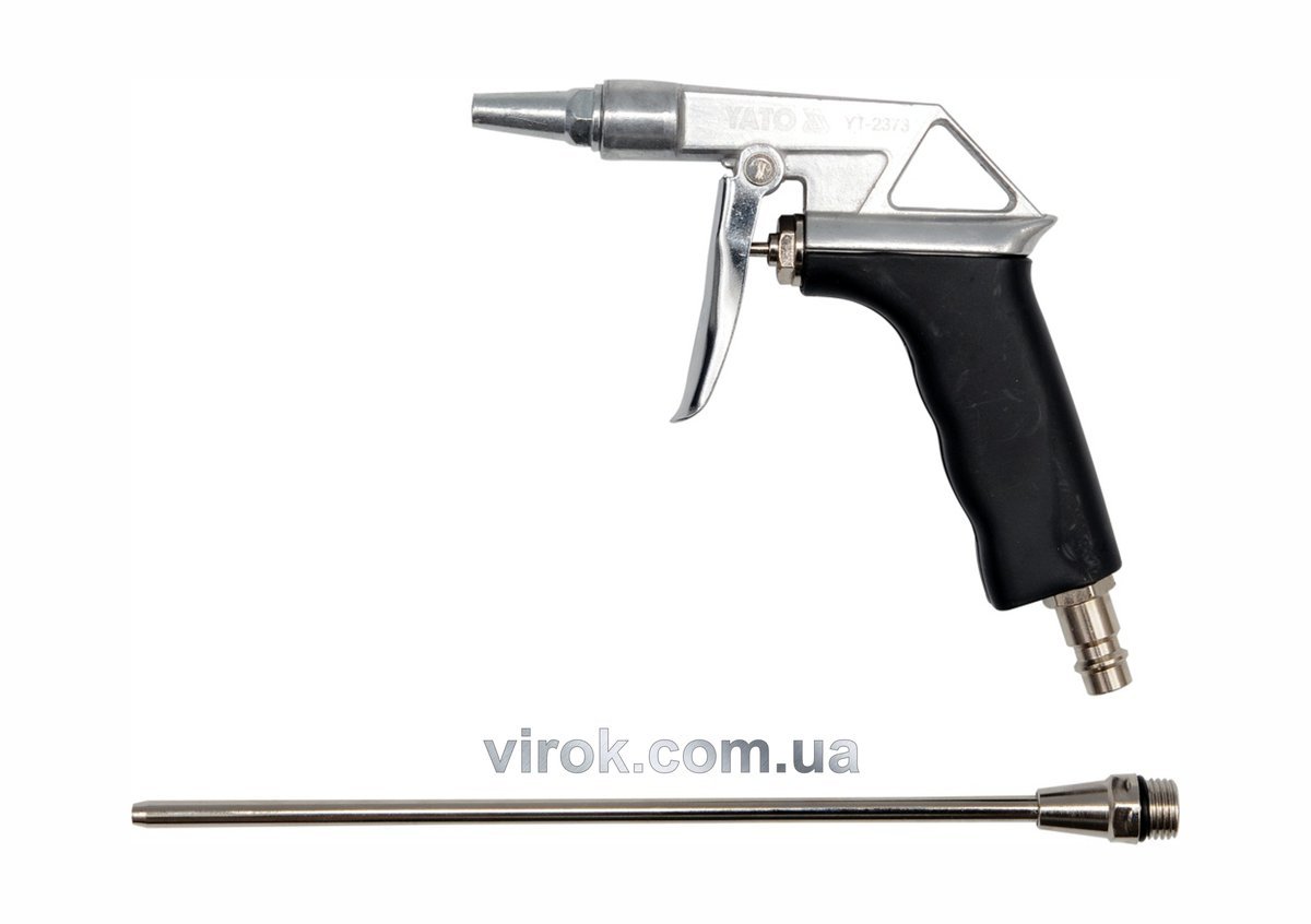 YATO Пістолет пневматичний продувальний YATO з подовженим соплом, 1/4", 0.8 MPa  | YT-2373