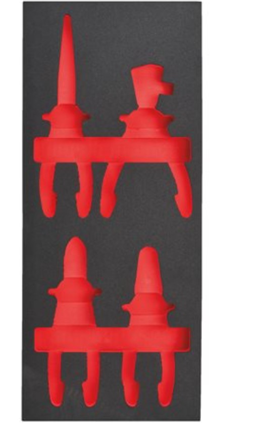 MILWAUKEE Ложемент для шарнирно-губцевого VDE інструмента (4шт) | 4932493675