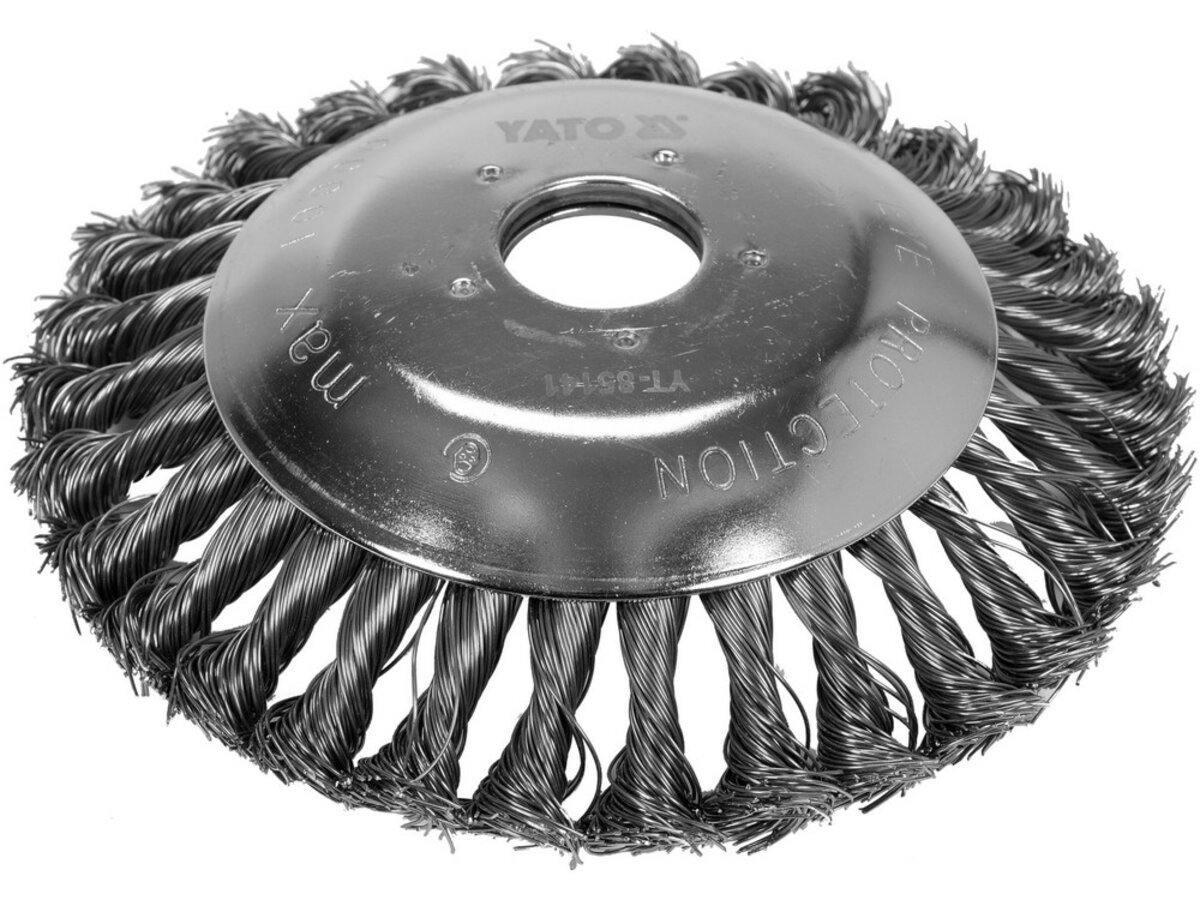 YATO Щітка - крацовка дискова з плетеного дроту YATO Ø= 150/ 25,4 мм до газоно-коси  | YT-85141