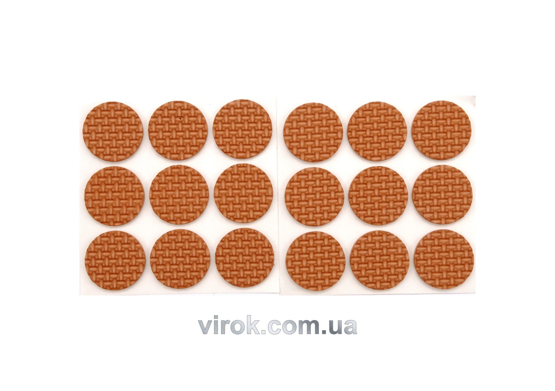 VOREL Наб. самокл. протекторов 25мм/18шт-корич 74882