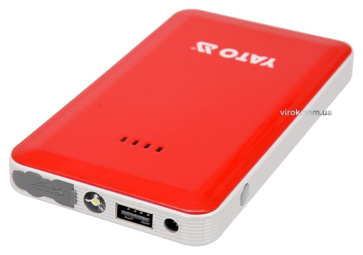 YATO Пускова батарея Li-Pol YATO : 7.5 Агод, 200/400 А, живлення через USB: 5В, 2А  | YT-83080