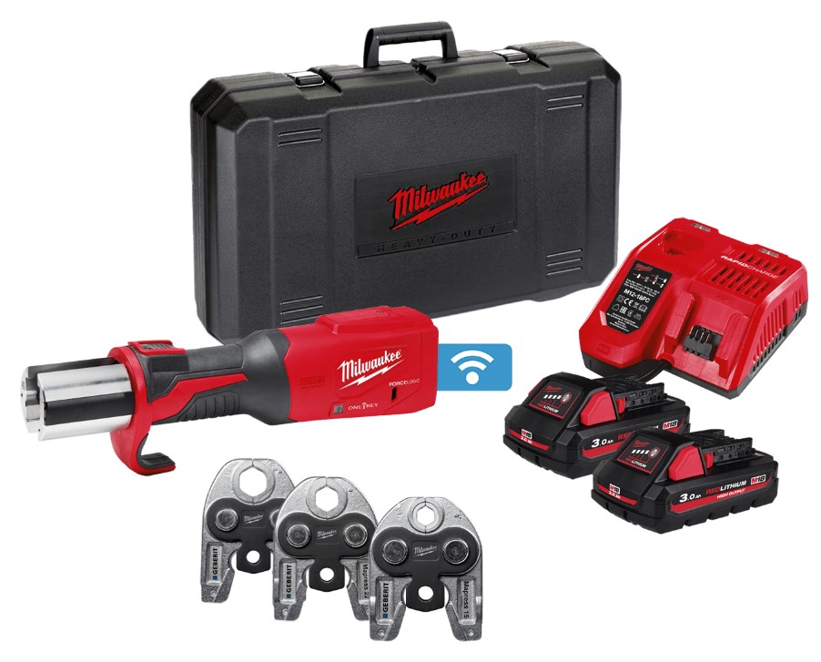 MILWAUKEE Акк. инструмент для обжима труб M18 ONEBLHPT-302C Geberit Mapress Set | 4933480904