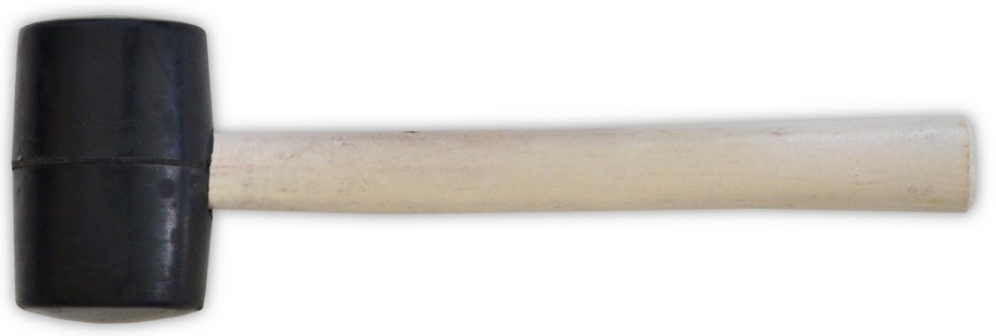 39-000 Киянка гумова, дерев'яна ручка, 350 г, 45 мм | Technics
