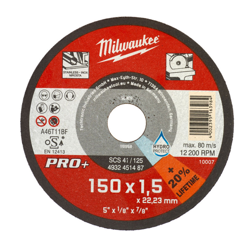 MILWAUKEE Отрезной диск SCS 41/150х1.5 PRO+ | 4932471386
