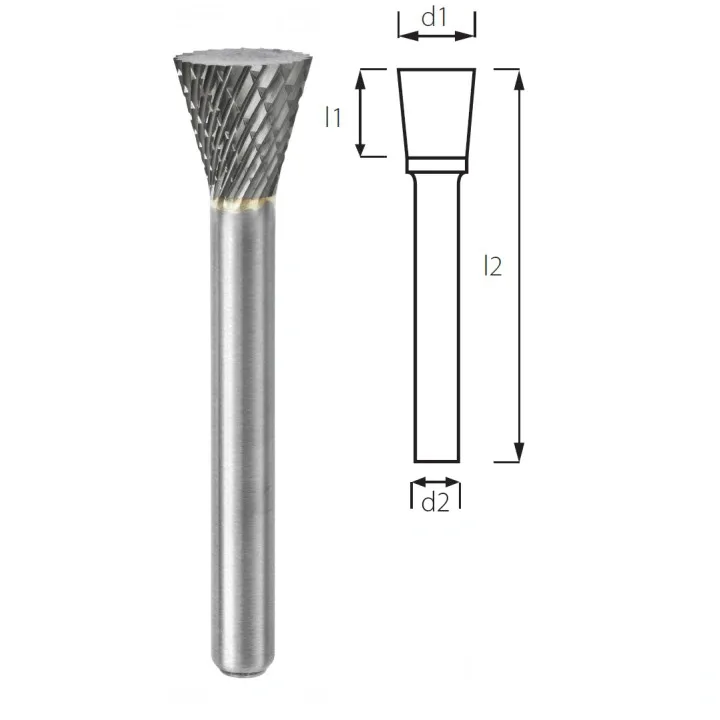 Борфреза обратный конус PROFITOOL - 16х19х64x6 мм (N15206-6)