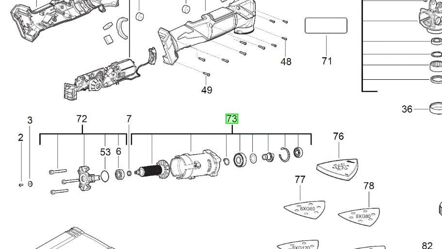 MILWAUKEE Двигун в комплекті для M18FMT