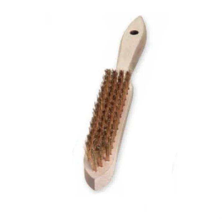 Щетка ручная 290х140 мм, латунный прямой провод 0.35 мм, 4-рядная LESSMANN