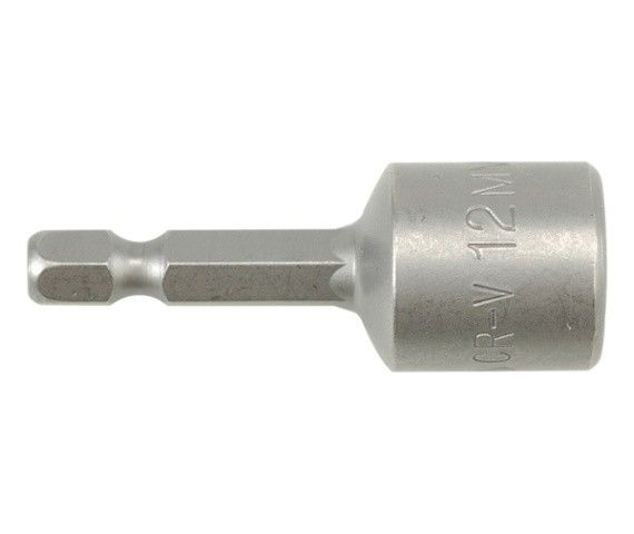 YATO Насадка торцева магнітна 6-гранна YATO : HEX M12 x 48 мм, HEX Ø= 1/4"  | YT-1517
