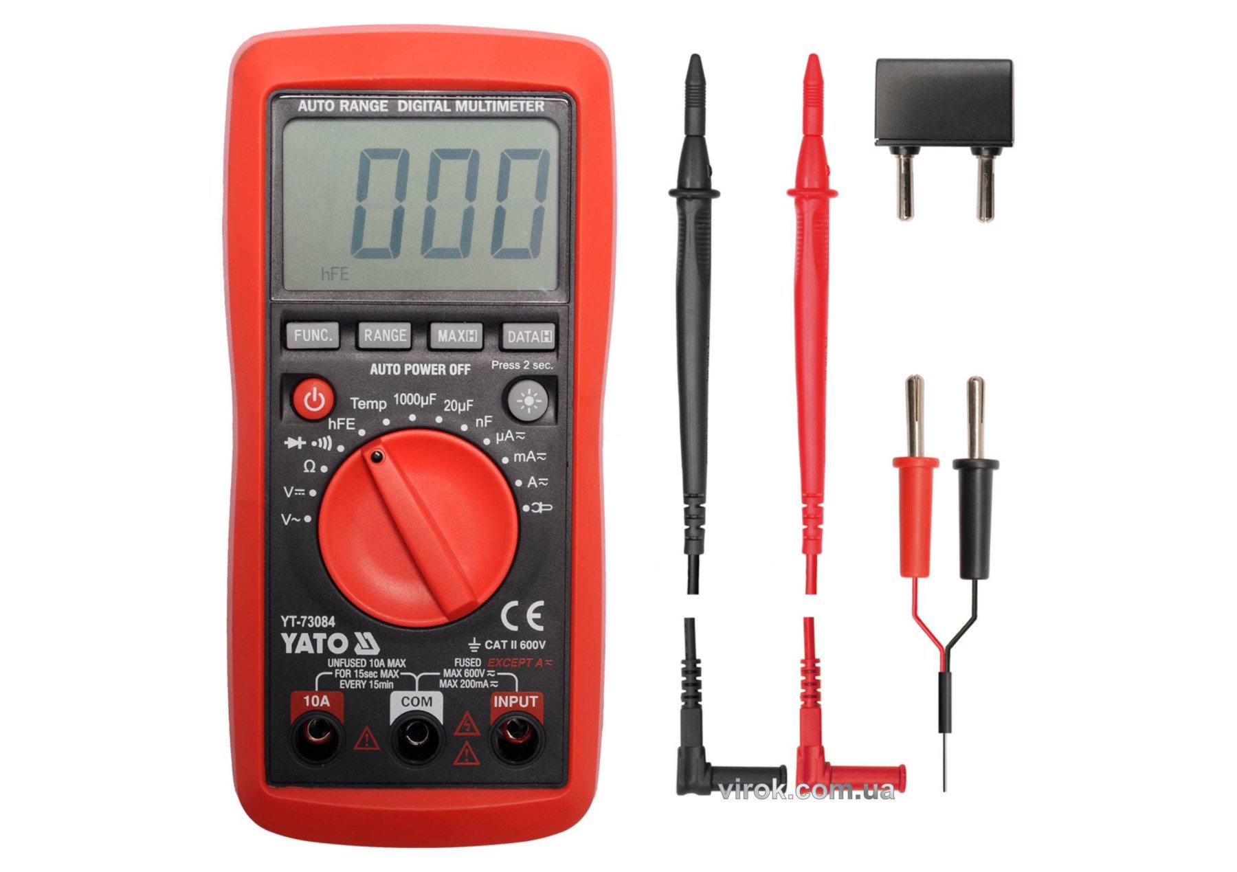 YATO Мультиметр для вимірювання електричних параметрів YATO  | YT-73084