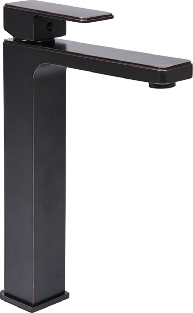 FALA Змішувач води для умивальника, високий "RETRO BLACK 3" з кульовим регулятором  | 75815