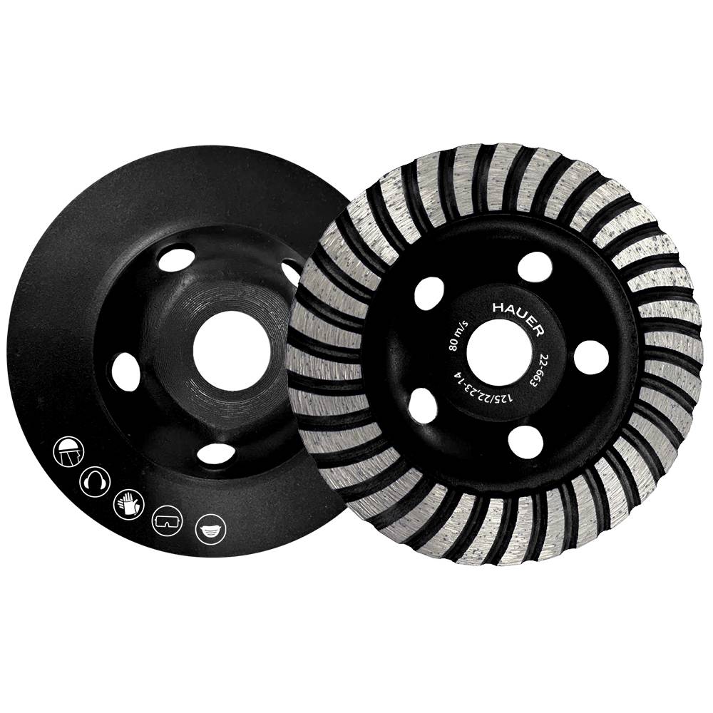 Фреза алмазна по бетону TURBO, 125 мм Hauer | 22-663