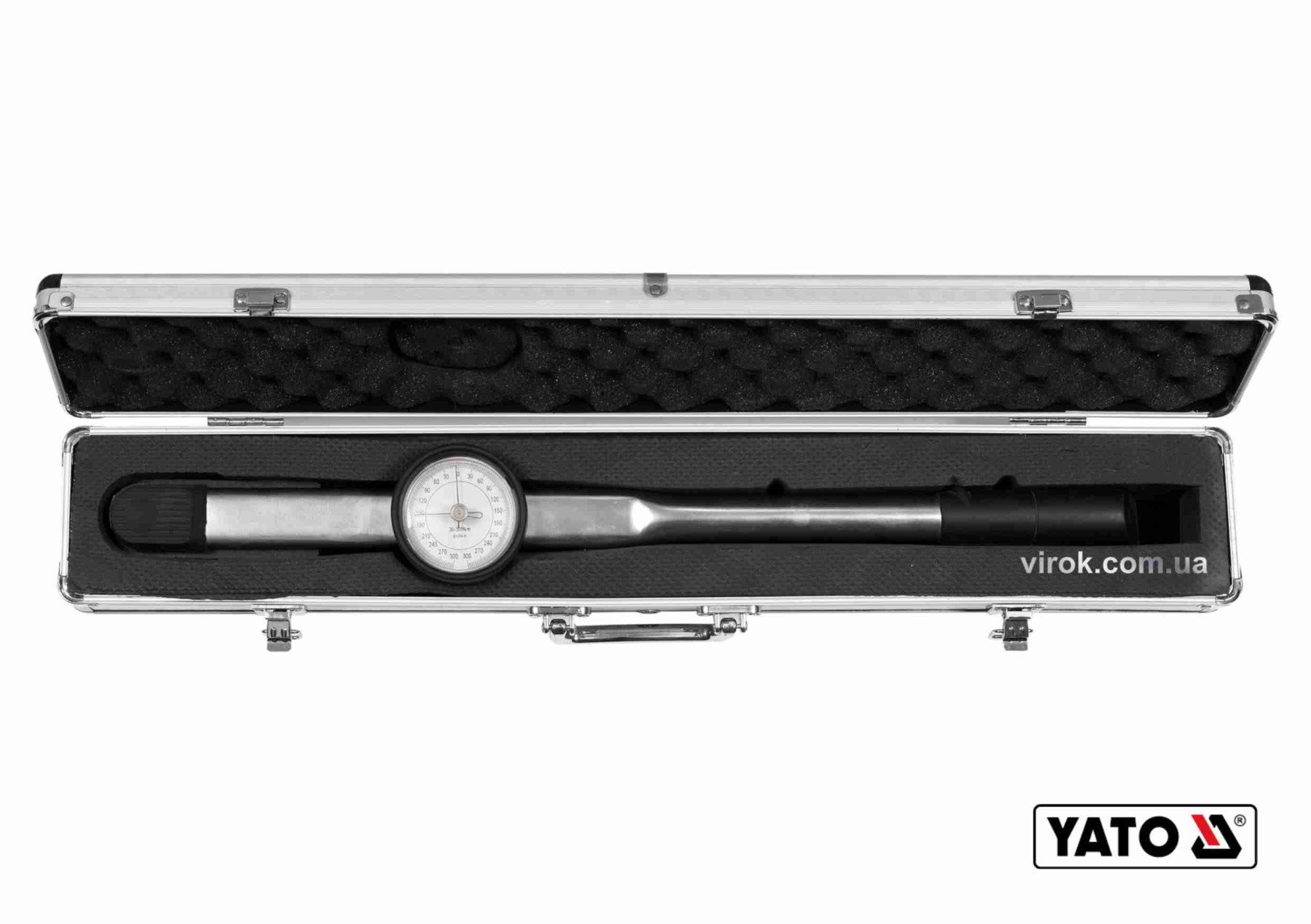 YATO Ключ динамометричний YATO : квадрат 1/2", F= 30- 300 Нм зі стрілочно циферблатною шкалою  | YT-