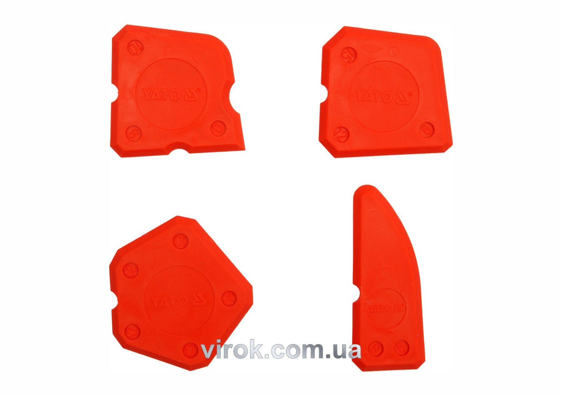 YATO Шпатель для силікону YATO : Набір 4 Од.  | YT-5261
