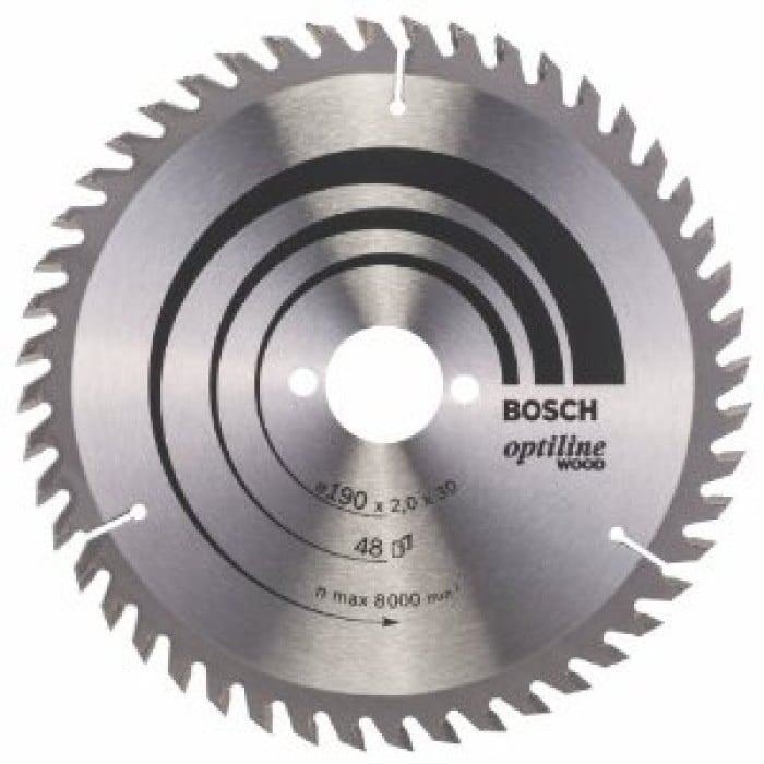 Пиляльний диск Bosch Optiline Wood (190х30х48Т) (2608641186)