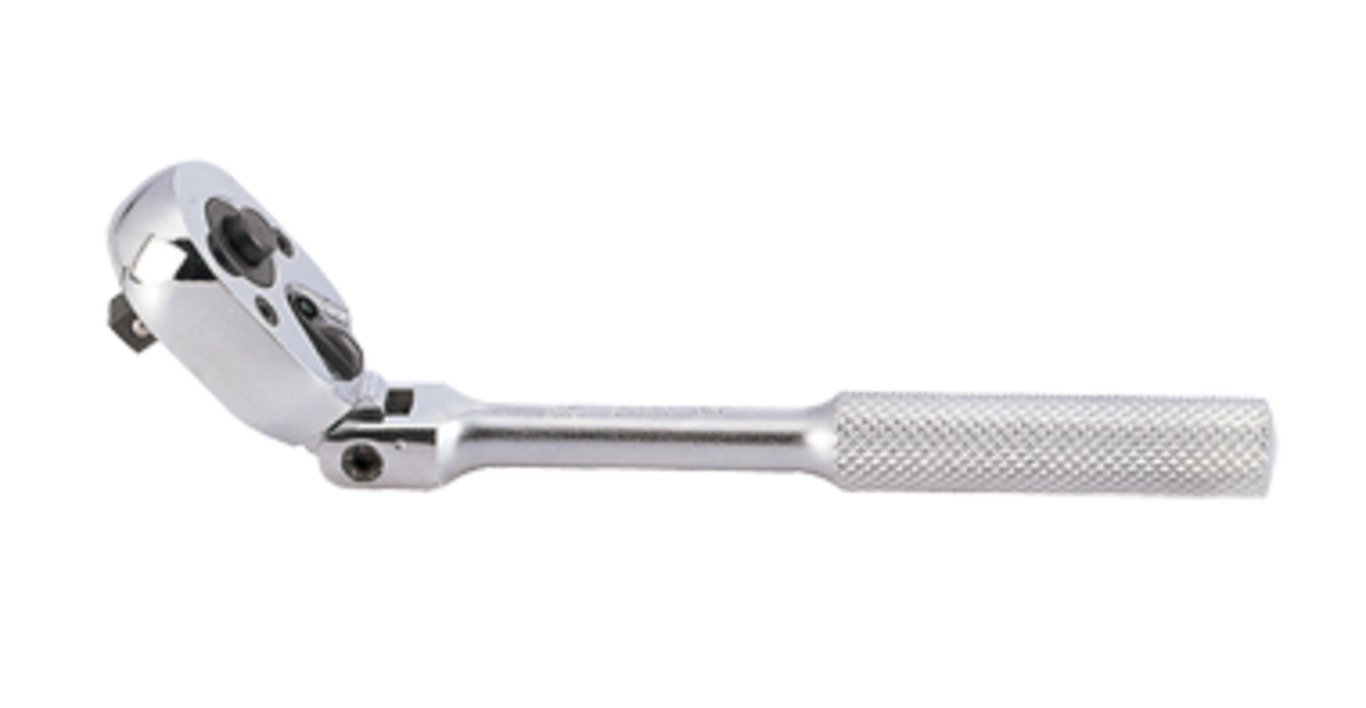 KING TONY Трещотка 1/4" c карданом рифленная рукоятка | 2781-06F