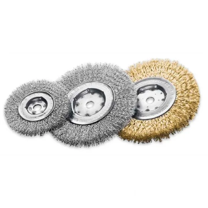Щетка цилиндрическая 100х12х12 мм, Стальная гофрированная проволока 0.2 мм, 8000 об / мин LESSMANN