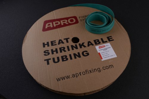 Термоусаживаемая трубка 14мм зеленая 100м APRO