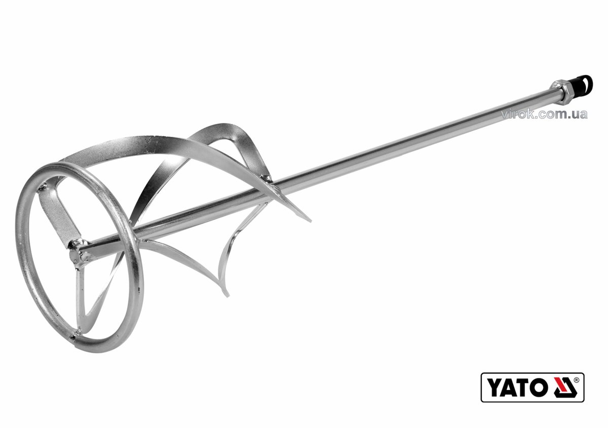 YATO Міксер спіральний потрійний для буд. сумішей оцинкований YATO: Ø135 x 600 мм, M14, max 20-30 кг