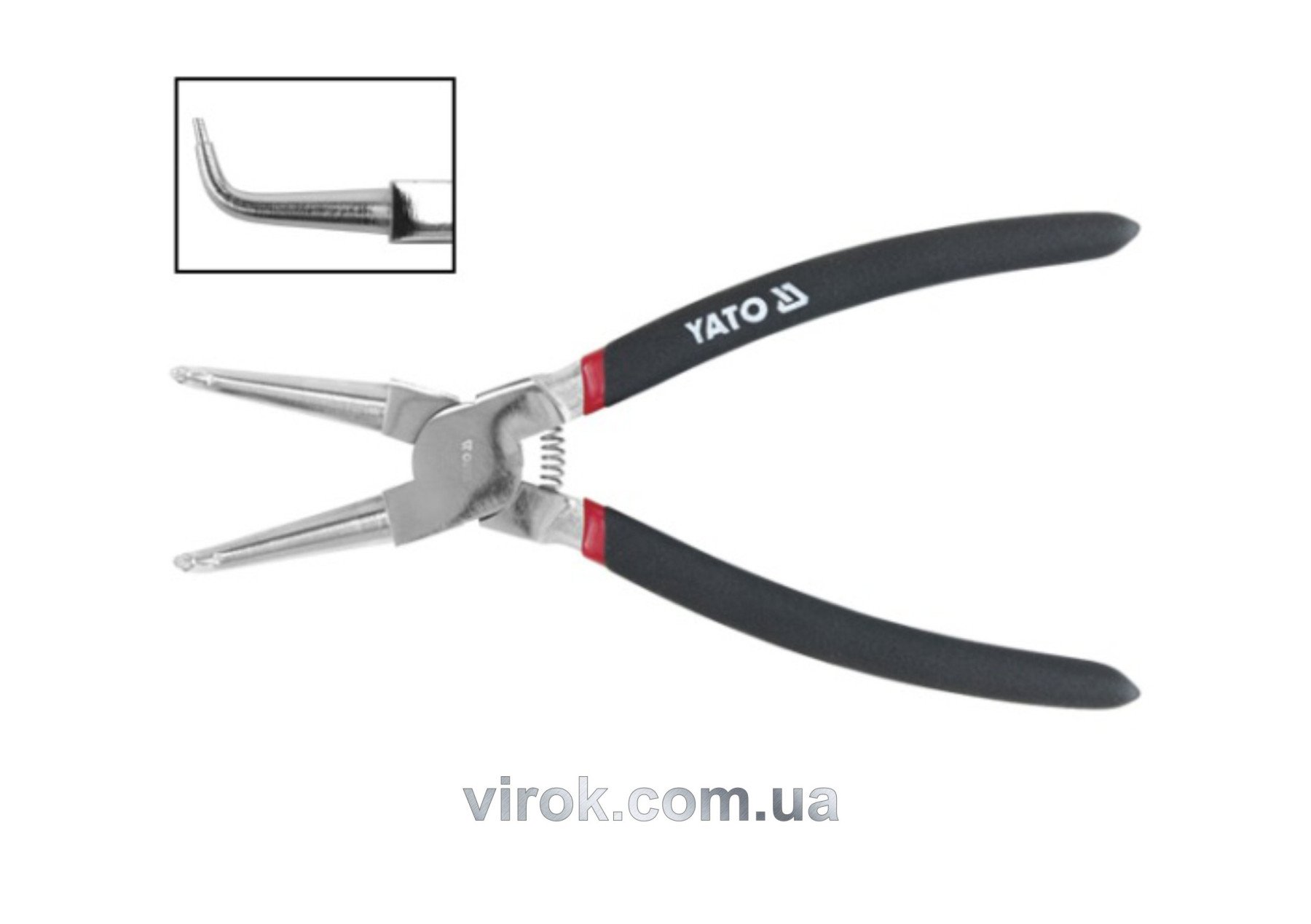 YATO Знімач стопорних кілець YATO загн. (зжим) l=150мм  | YT-2143