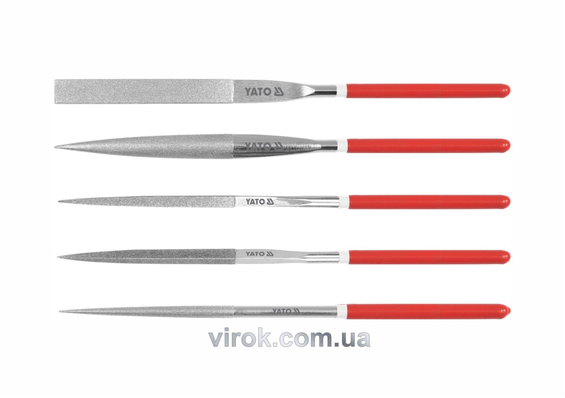 YATO Надфіль алмазний YATO Набір. 5х180х70мм 5пр.  | YT-6156