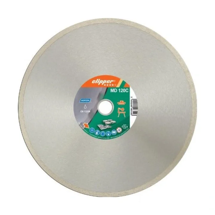 Круг алмазний суцільна кромка 200х1,6х25,4 мм NORTON PRO LINE MD 120C, кераміка, мрамор, граніт