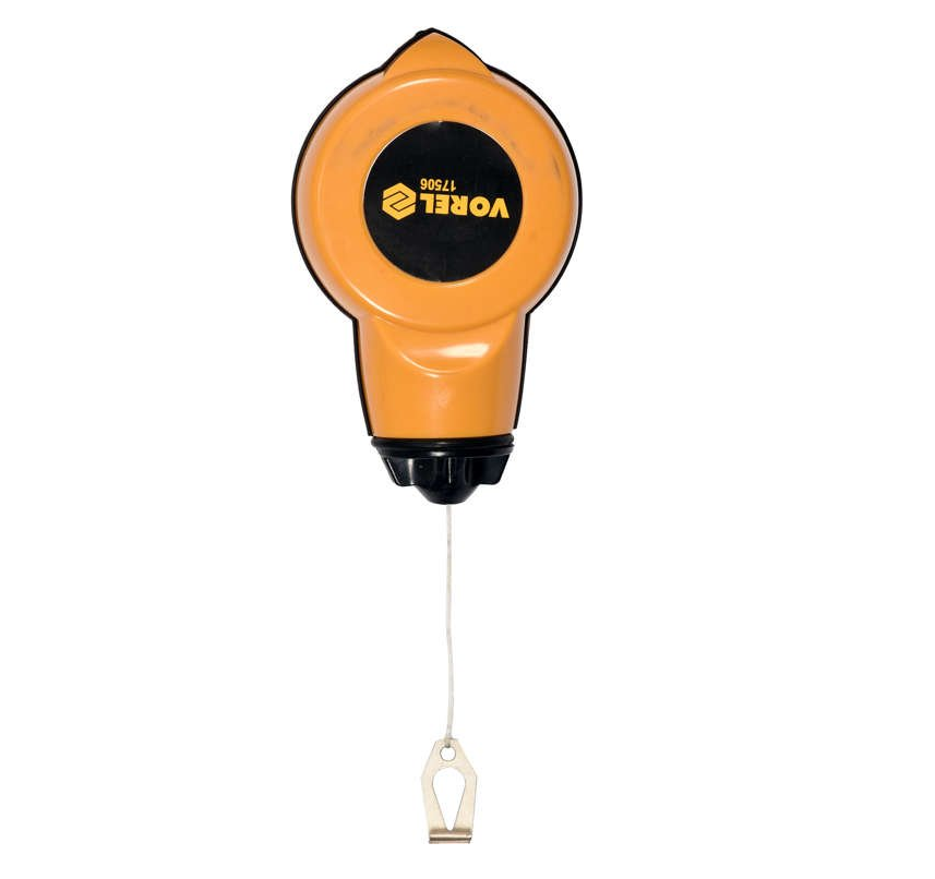 VOREL Шнур розмічальний : L= 30 м, змотувальний в корпусі  | 17506