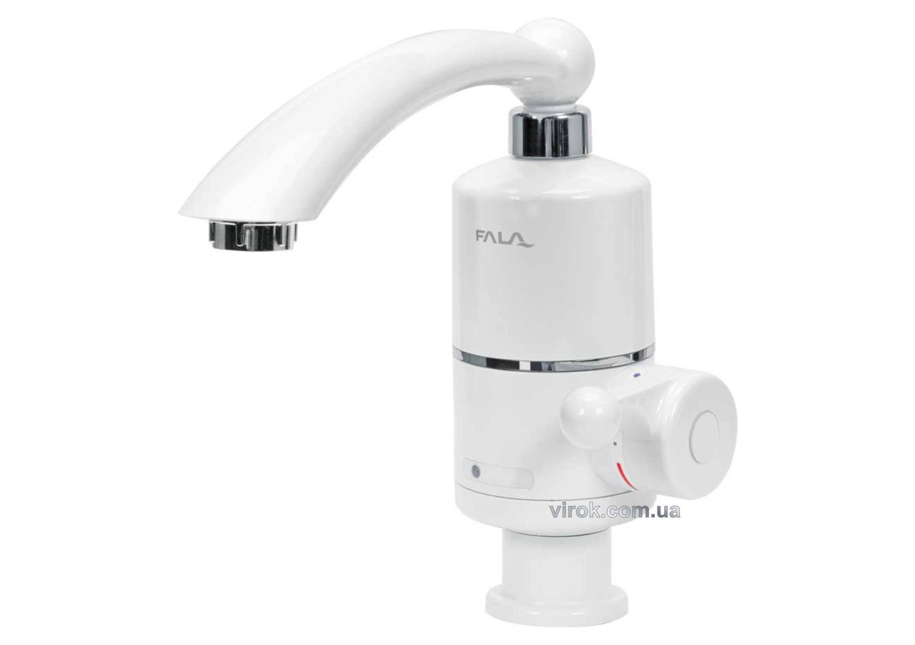 FALA Нагрівач води проточної мереж до 60°С,3кВт,тиск 0,04-0,6MPa, гусак l=20см нижнє під'єднання | 7