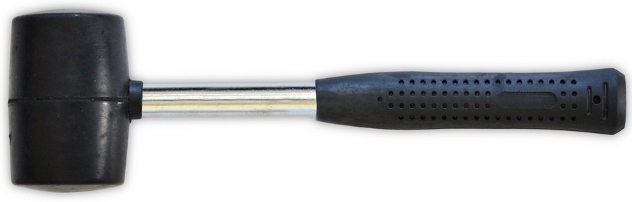 39-024 Киянка гумова, металева ручка, 1250 г, 85 мм | Technics
