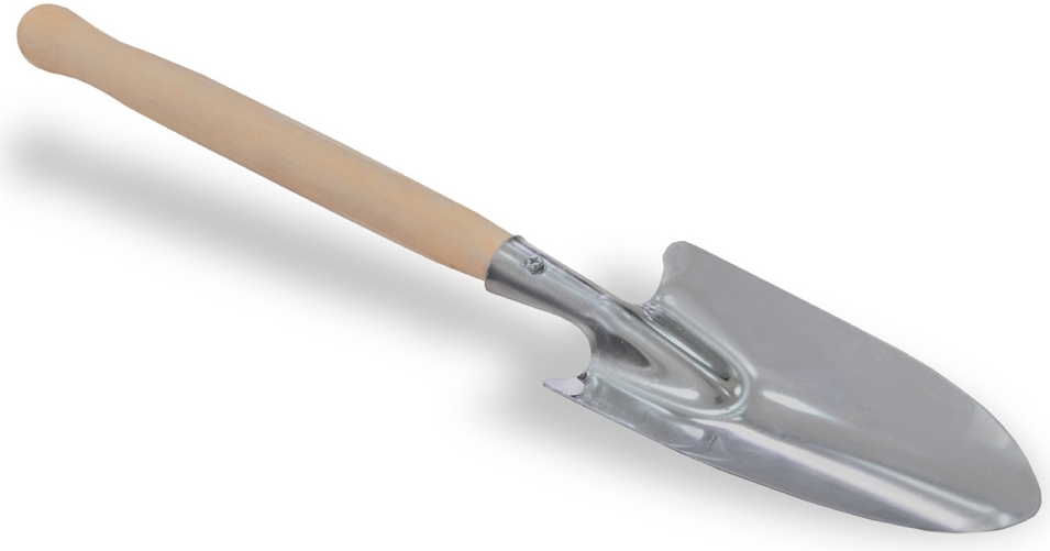 71-061 Лопата посадочная, деревянная ручка, нержавейка, 510мм