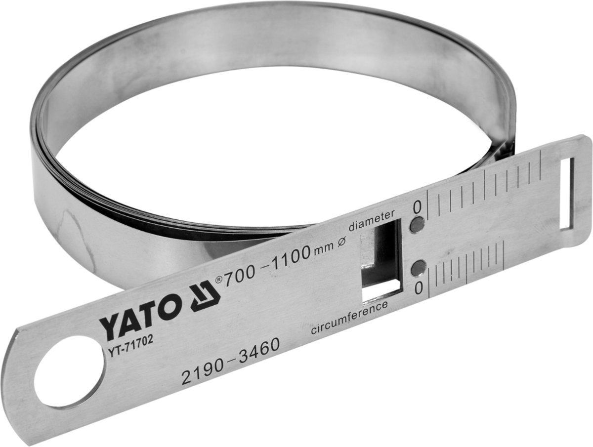 YATO Циркометр для кола- 2190-3460мм і діамет. 700-1100мм YATO з метр. і дюйм. шкалами, сталева  | Y