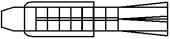 Дюбель універсальний полипропилен, без бортика. Розмір 6х38 під шуруп Ø 3,5-4,5