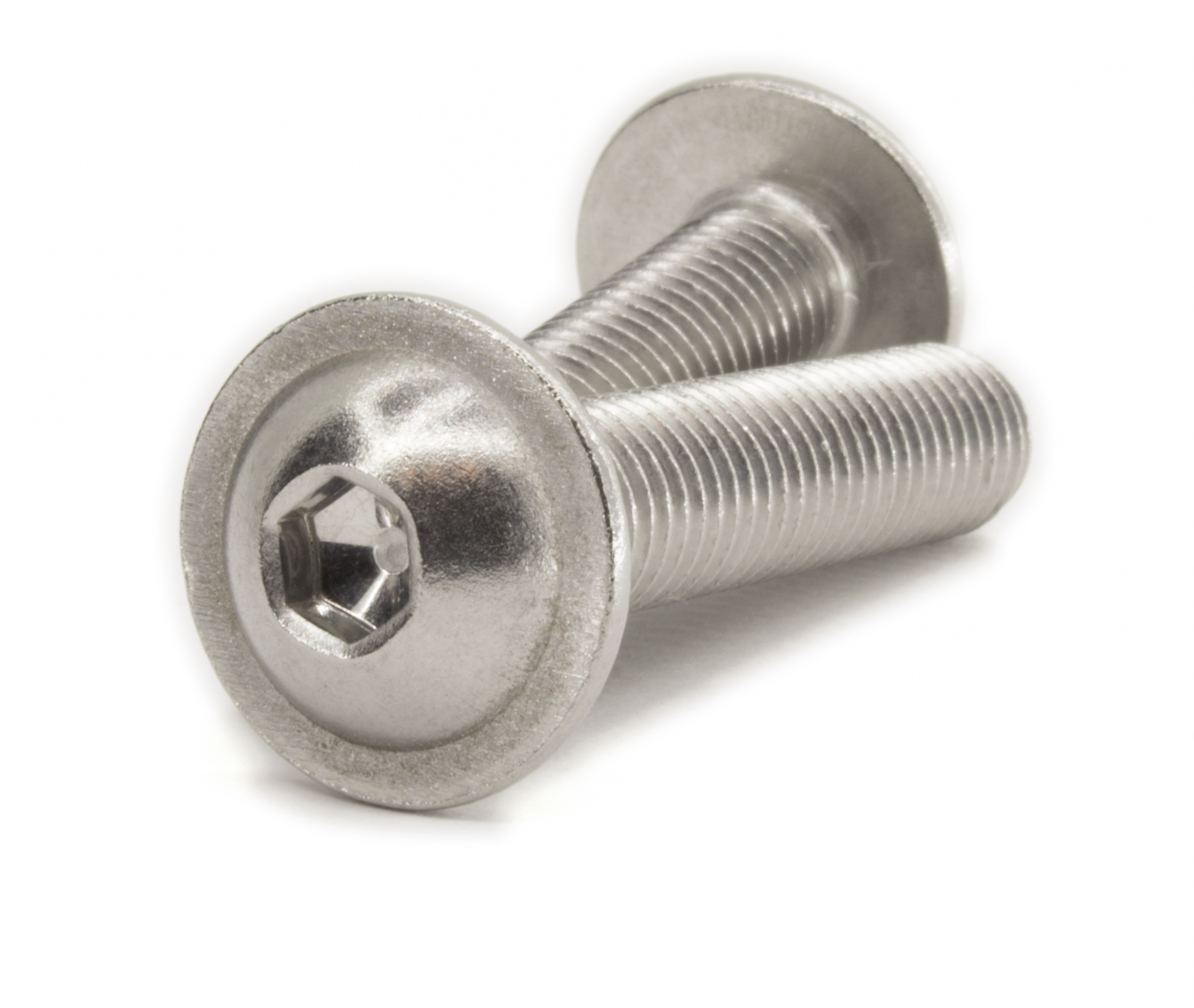 Винт нержавеющий с полукруглой головкой с прессшайбой и внутренним шестигранником ISO 7380-2 M10x 70