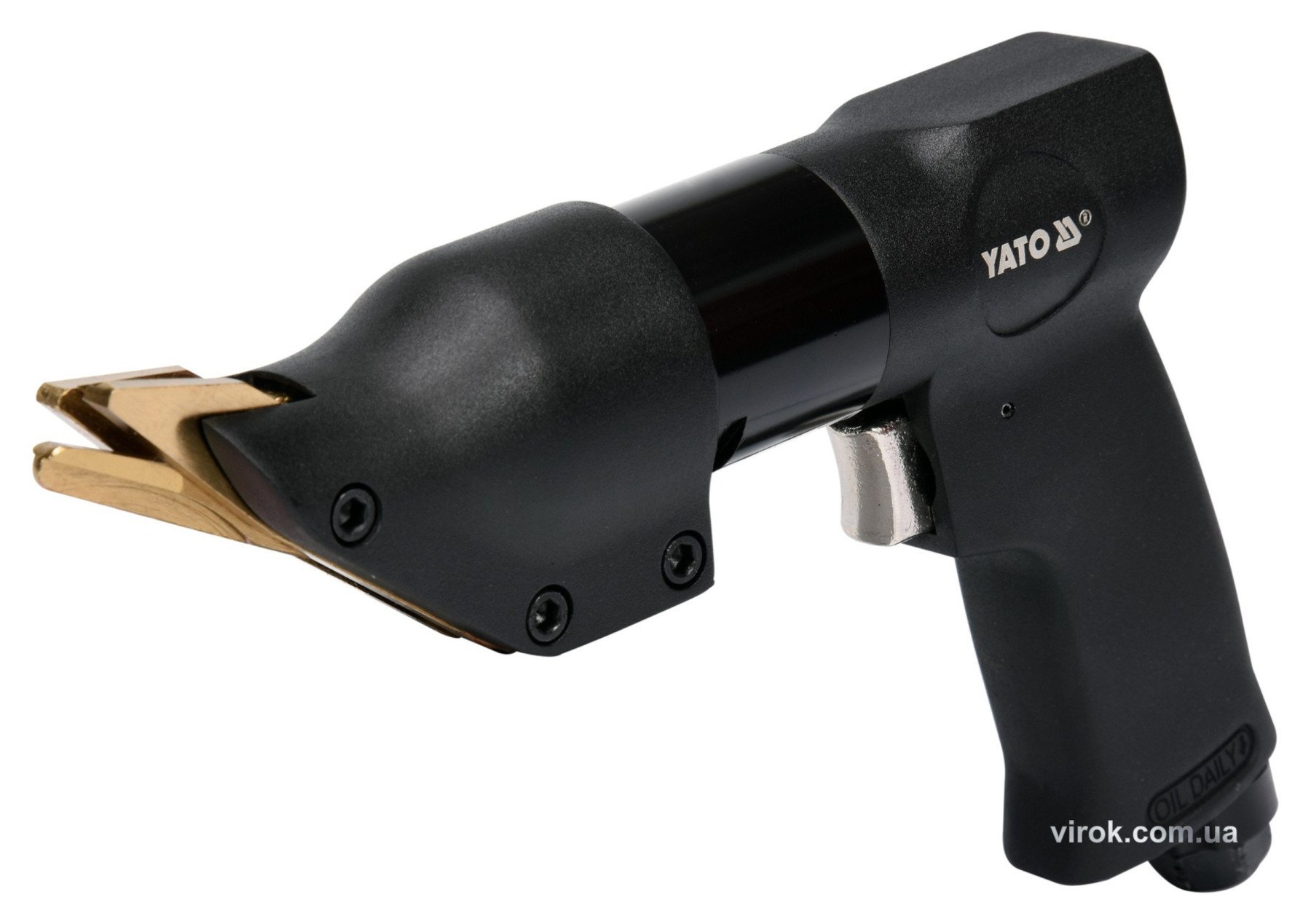 YATO Ножиці пневматичні кутові YATO по листовому металу t≤ 1.4 мм, при тиску- 0,63 MPa, 141 л/хв  | 