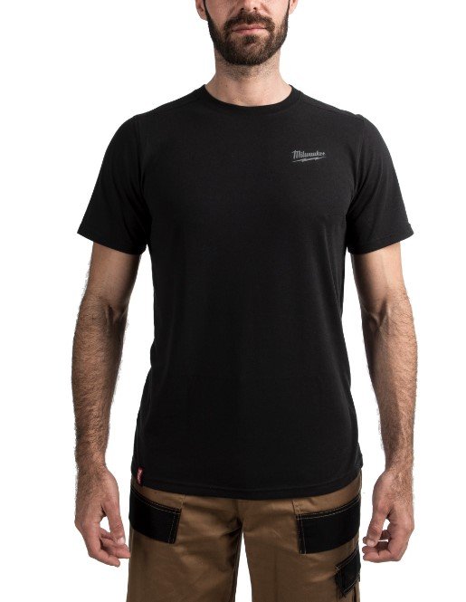 MILWAUKEE Футболка HTSS легка з коротким рукавом, чорна, розмір S | 4932492963