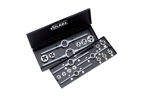 Набор плашек VOLKEL M3-4-5-6-8-10-12, DIN 223 (DIN EN 22568), резьба DIN 13