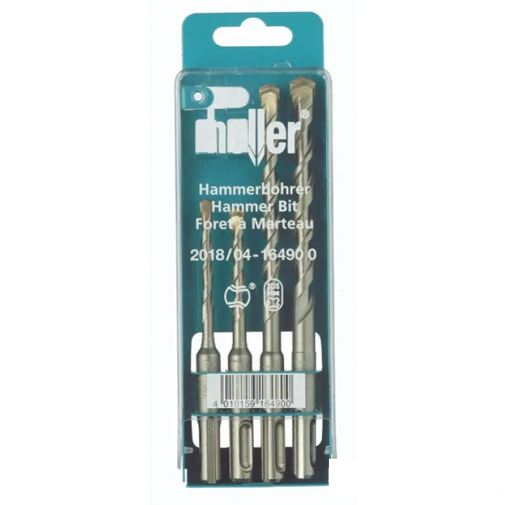 Heller Набор буров Bionic SDS-plus 5,6,8,10 мм; гранит, бетон, кирпич, термостойкое стекло