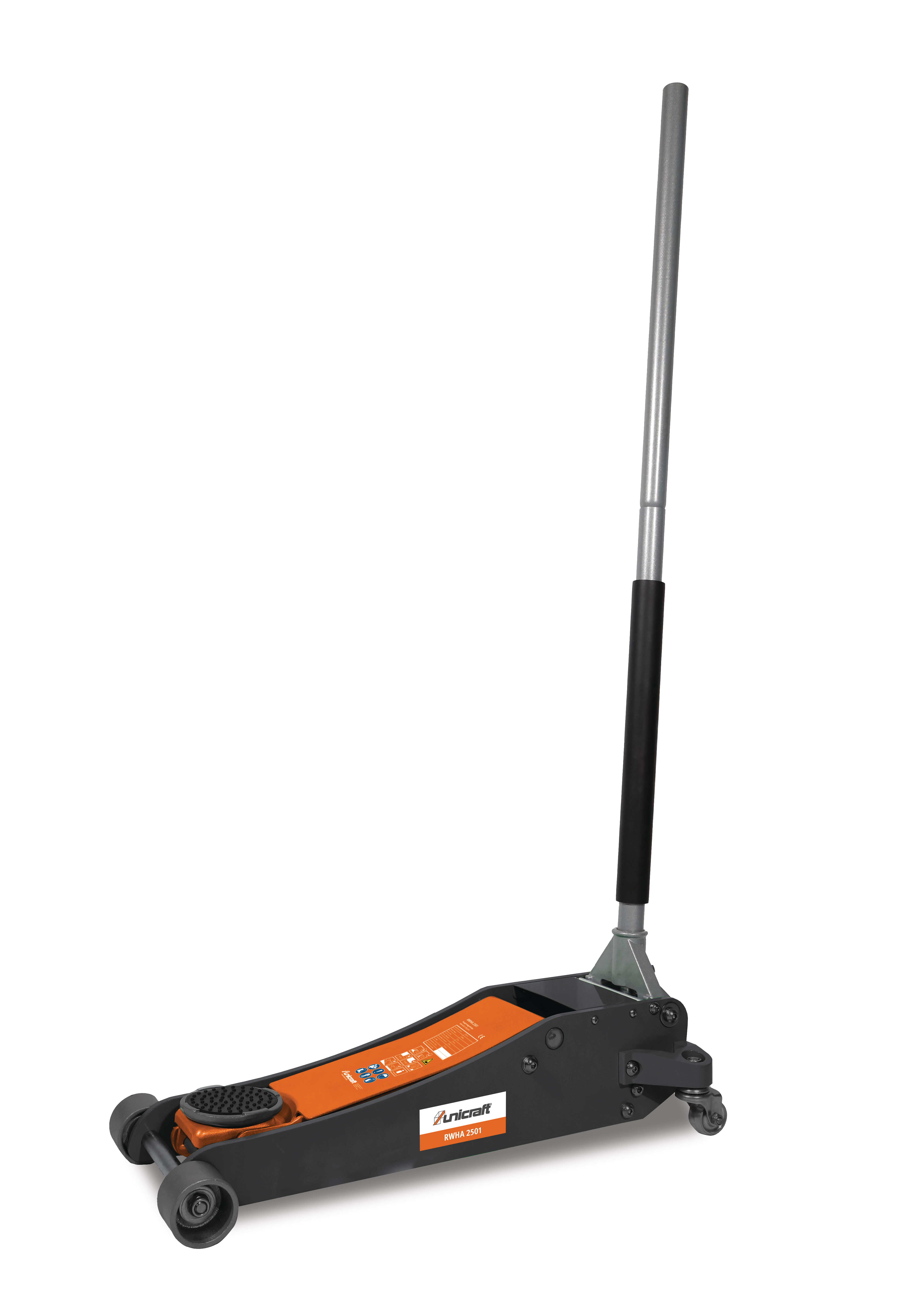 UNICRAFT Домкрат подкатной 2,5 Тонн (90-485мм) алюминиевый RWHA 2501 | 6201136