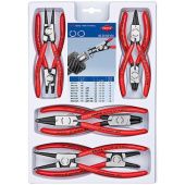 KNIPEX Комплект щипцов для стопорных колец 00 20 04 V01 8 предметов | 00 20 04 V01