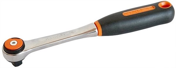 BAHCO 7750RN Ручка реверсивная 3/8"; храповик на 60 зубцов; CrV сталь; Cr покрытие.