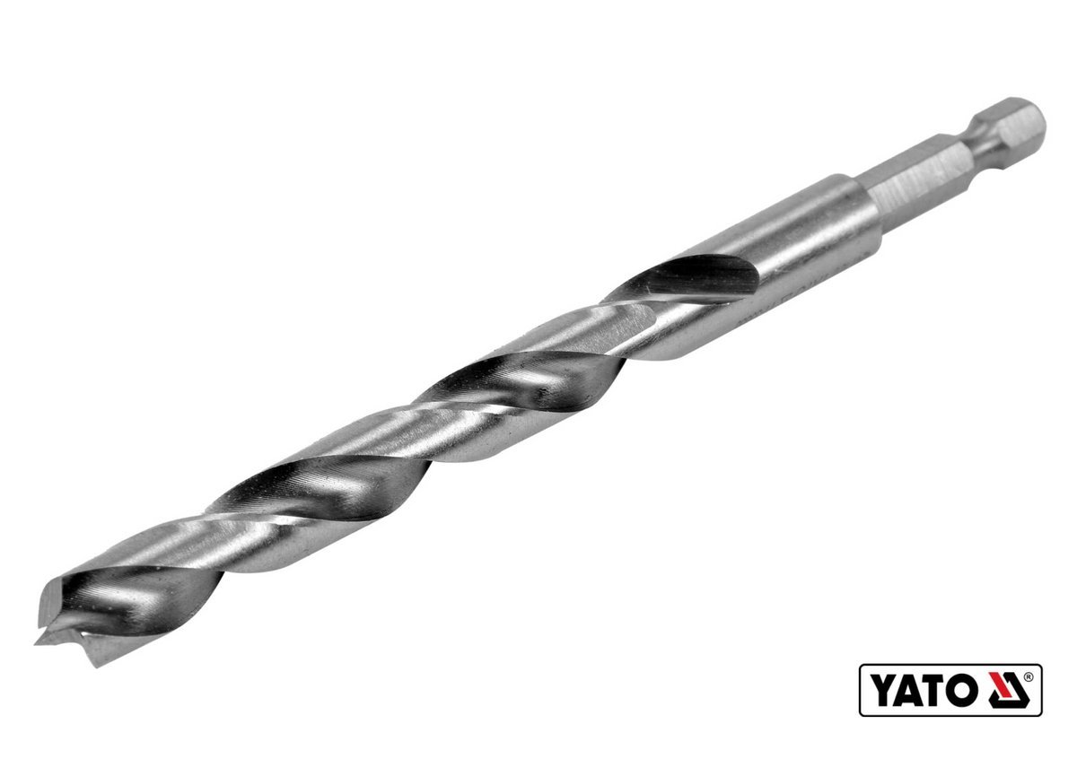YATO Свердло по дереву YATO : Ø10 x 100/60 мм, хвостовик- HEX 1/4", HSS 4241  | YT-33866