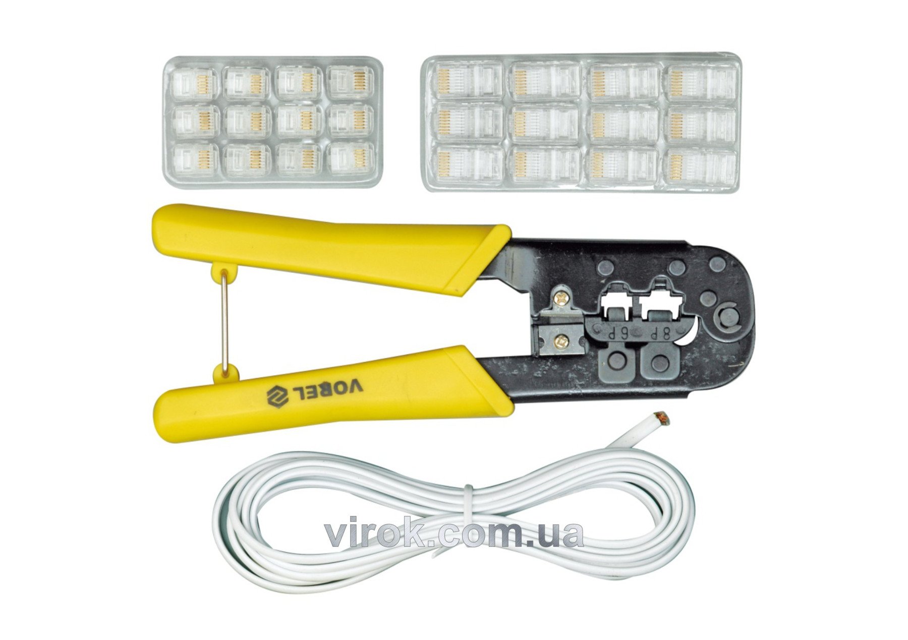 VOREL Кліщі для обтискання і зачистки проводів  | 45503