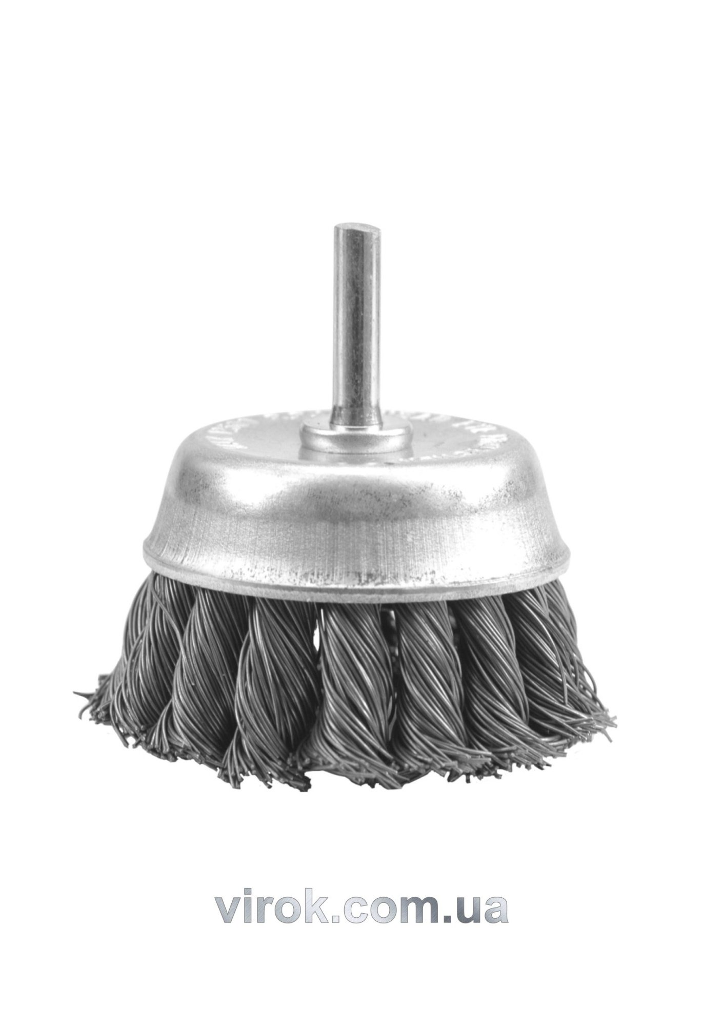 VOREL Щітка - крацовка вита ЧАШКА Ø-75мм стержень  | 06994