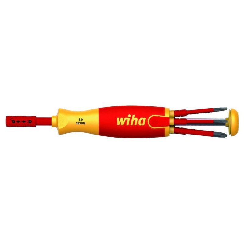WIHA Магазинный держатель LiftUp electric с 6 битами slimBits WIHA 38610 | W38610