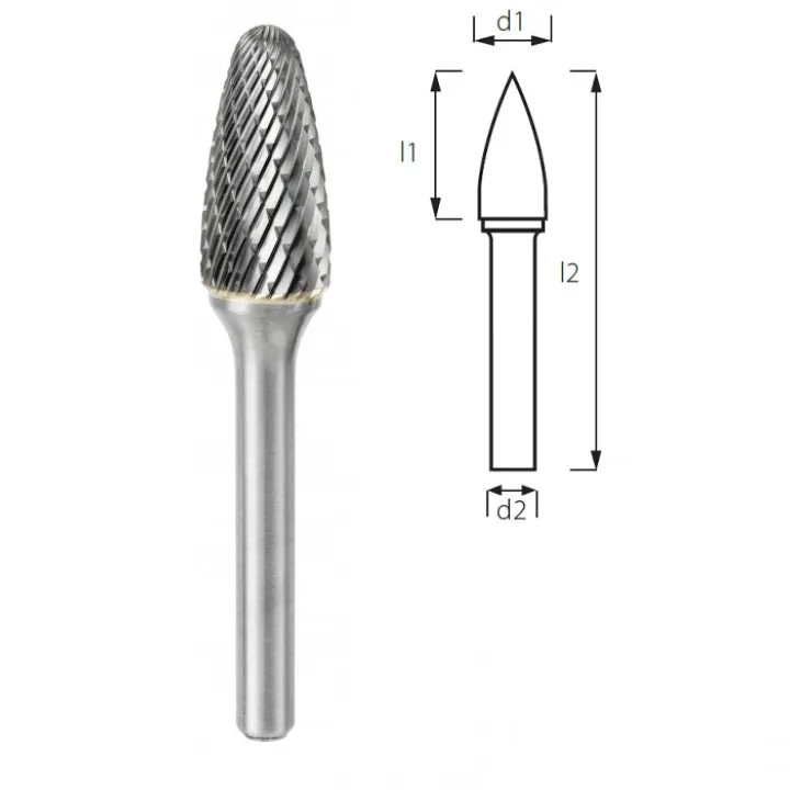 Борфреза сфероконическая (грибовидная) PROFITOOL - 20х32х77x6 мм (F20326-6)
