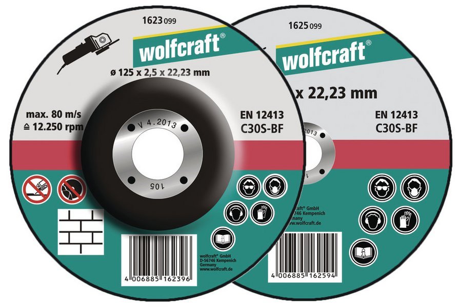Wolfcraft отрезных дисков (5 шт.) Ø 125 x 2,5 x 22,2 // 1623300