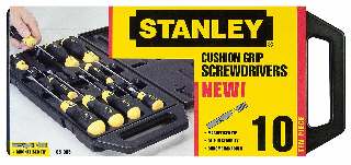 STANLEY 2-65-005 Набор отверток 10ед Кашнгрип 