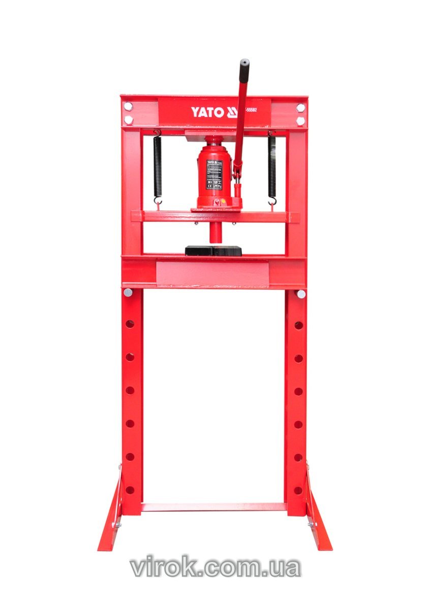 YATO Прес гідравлічний рамний YATO; навантаж.- 30 т, роб. зона- 0-795 мм, ширина рами- 520 мм  | YT-