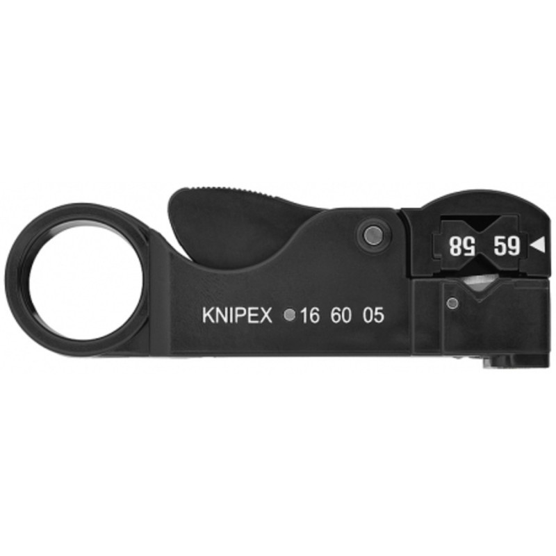 KNIPEX Стриппер для снятия изоляции с коаксиальных кабелей 16 60 05 SB | 16 60 05 SB