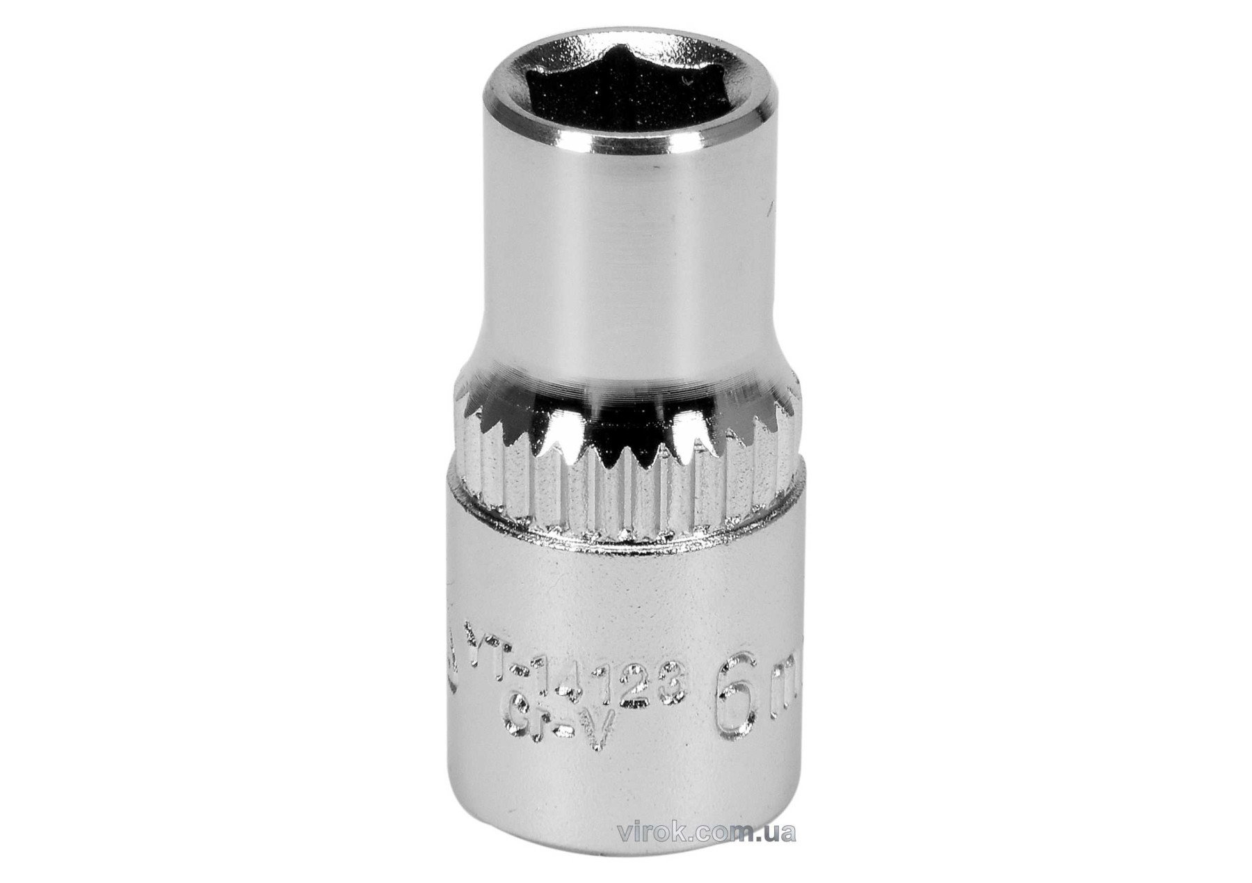 YATO Головка торцева 6-гранна YATO : квадрат 1/4", М6, CrV  | YT-14123